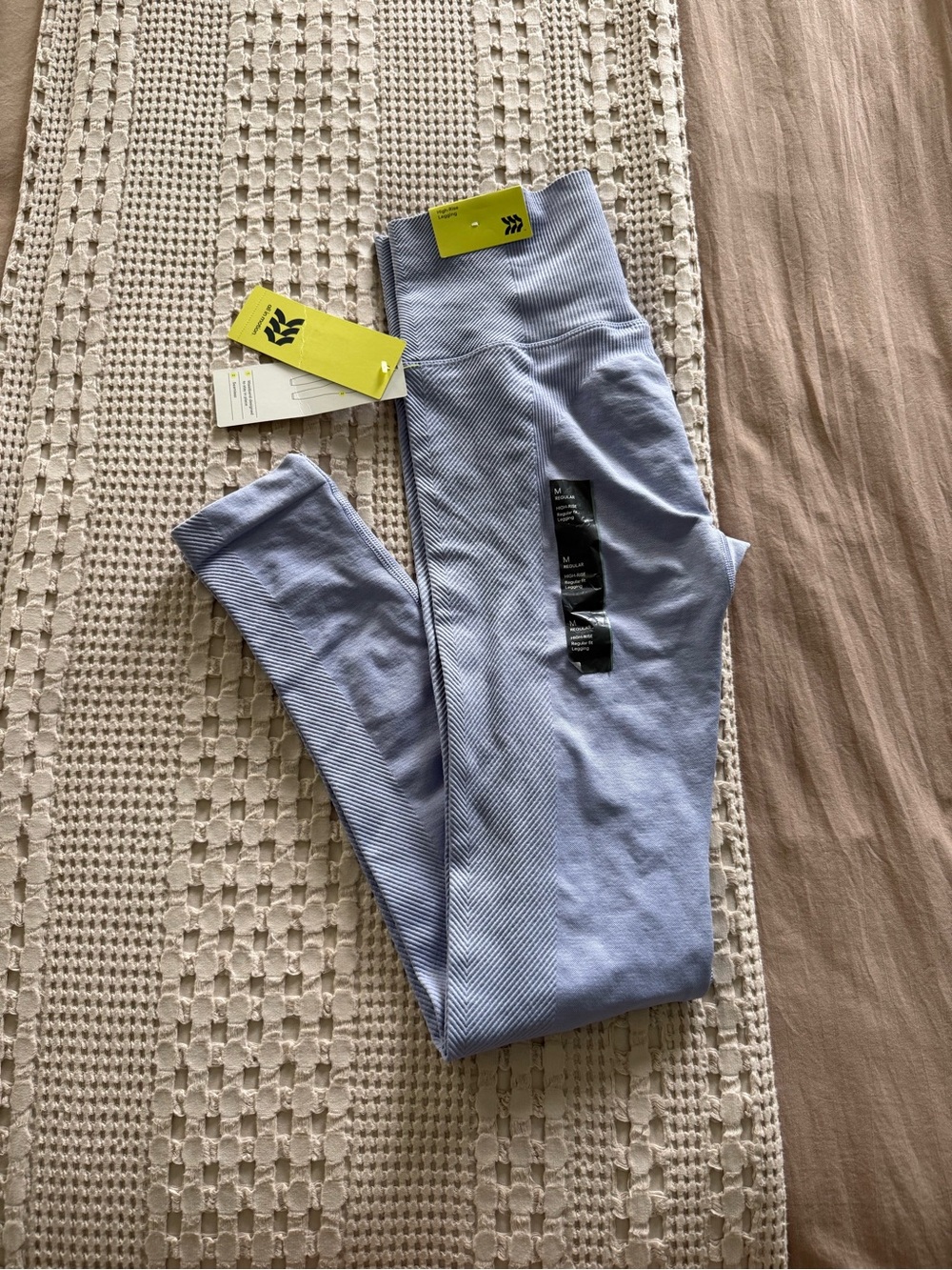 NEW all in motion Periwinkle‎ Seamless Ribbed Leggings